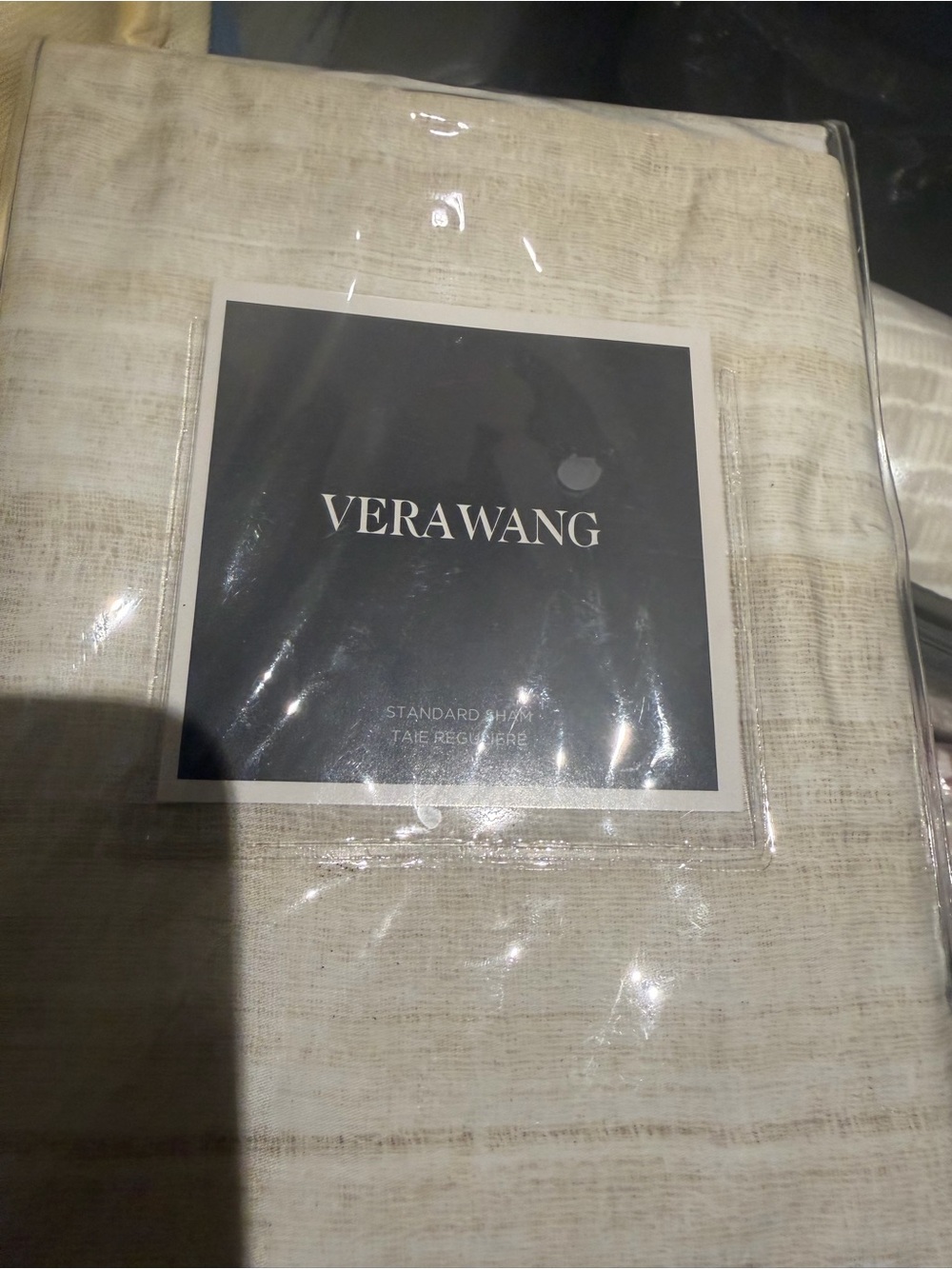 NWT Vera Wang Ripple Stripe Standard pillow Sham - - 1 sham